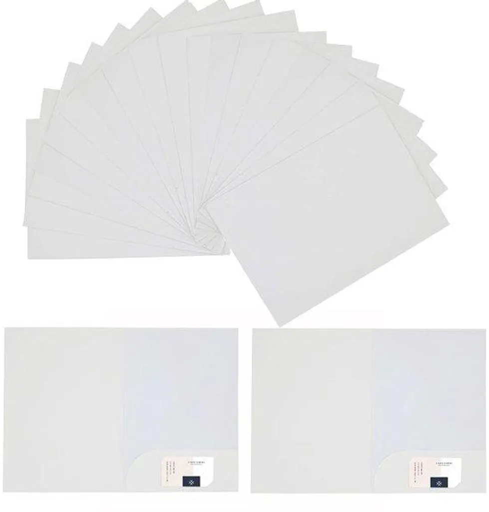 Pochette A4 anti-cornage en kraft blanc 350g pour transport sécurisé