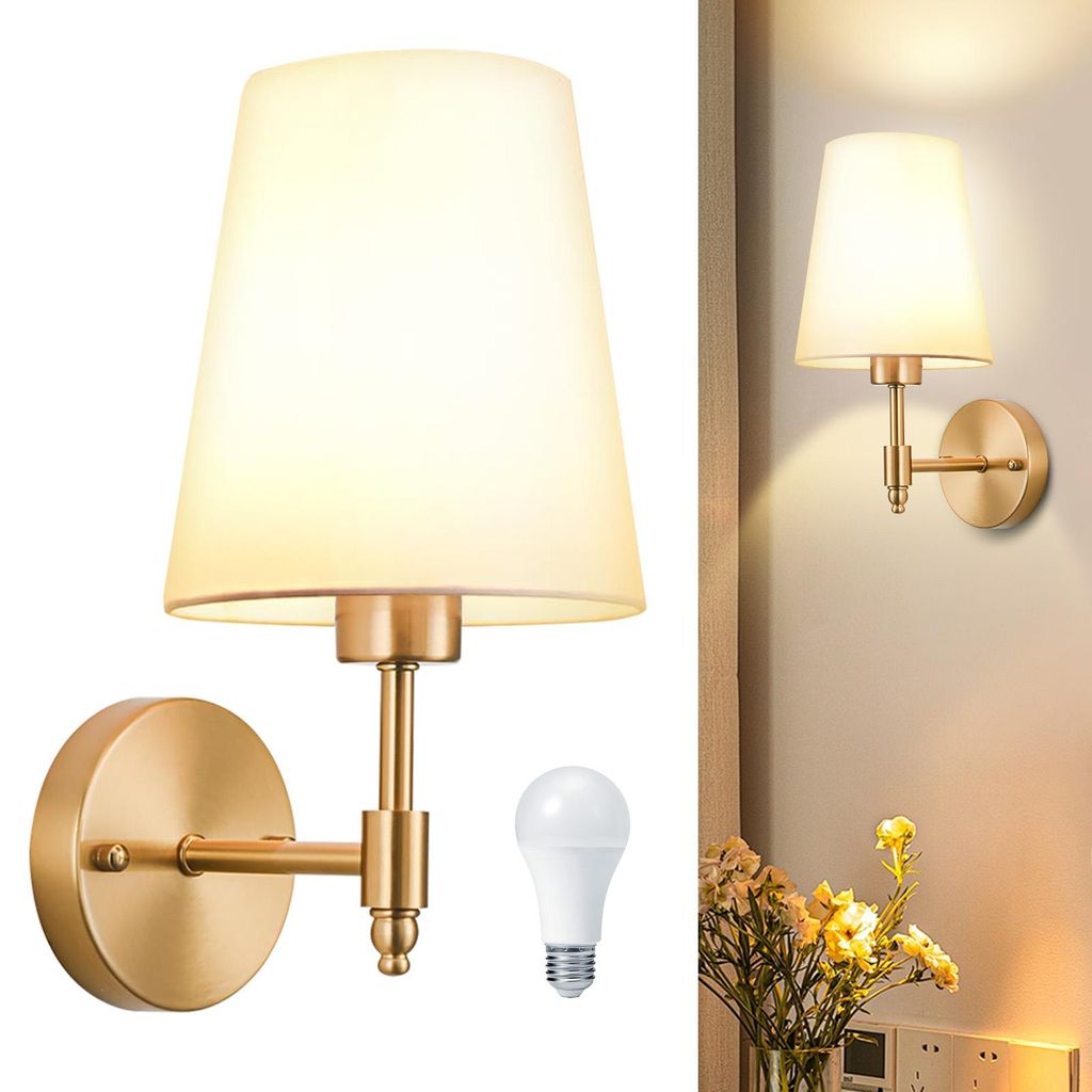 2 Stück Wandleuchte Innen Retro Wandlampe E27 Fassung mit 3 Produktbild 