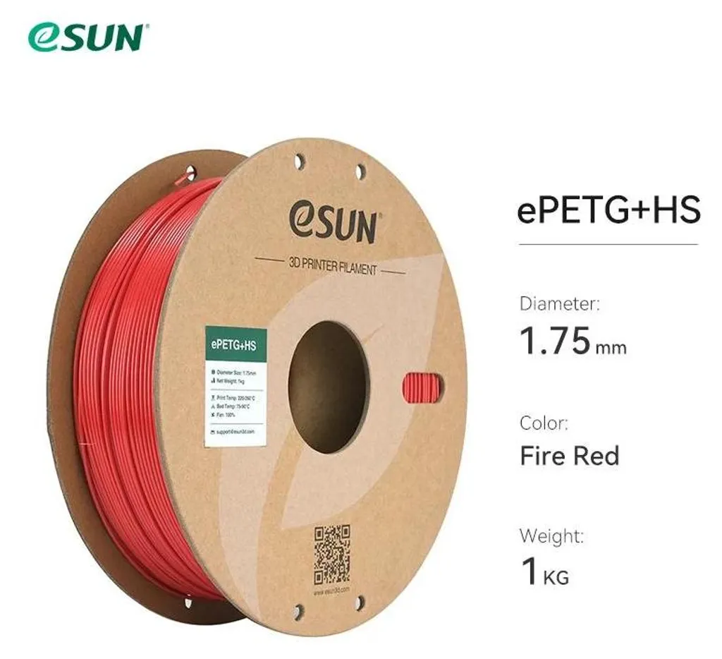 Filament 3D rouge pompier à refroidissement rapide et haute fluidité - 2