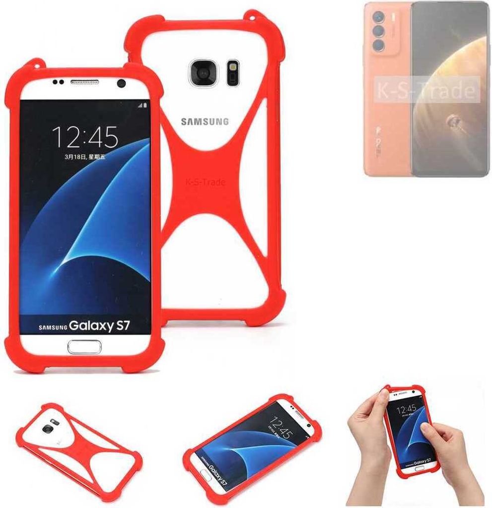 K-S-Trade Handy-Hülle kompatibel mit Infinix Zero 5g 2023 Turbo Schutz-Hülle Bumper Silikon Schutz Hülle Cover Case Silikoncase Silikonbumper TPU