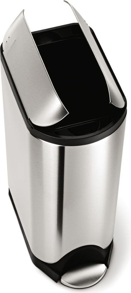 simplehuman 45 Liter schmetterling Treteimer, fingerabdrucksicherer gebürsteter Edelstahl - 11x11x31,5 cm; CW1897