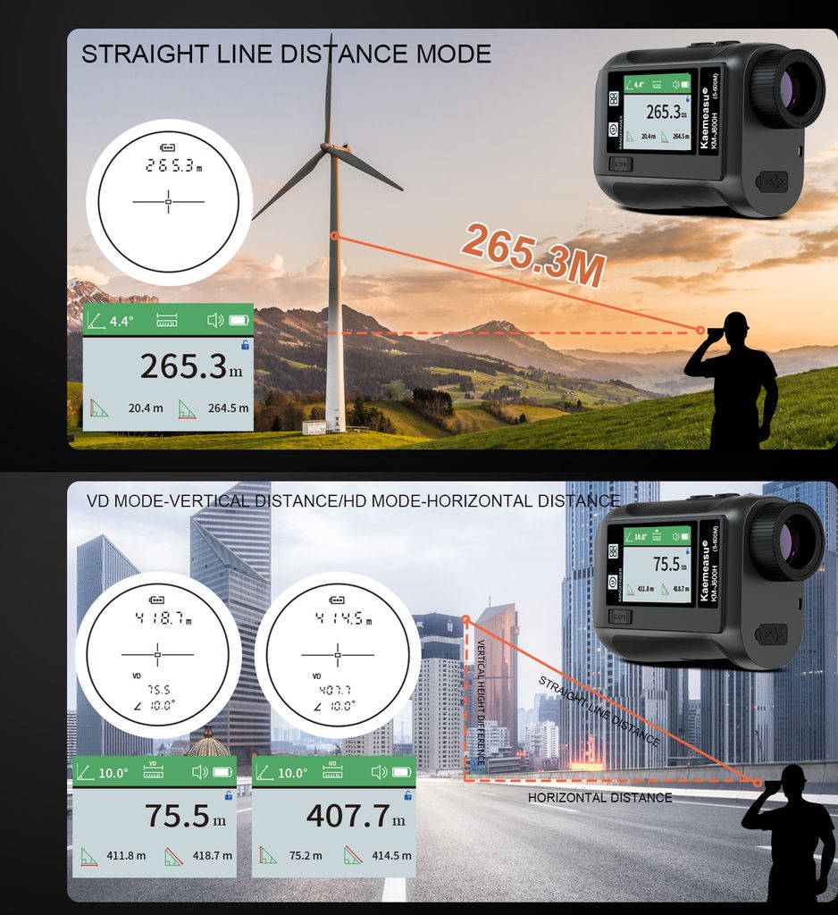 800M Golf-Entfernungsmesser-Entfernungsmesser mit Produktbild 13