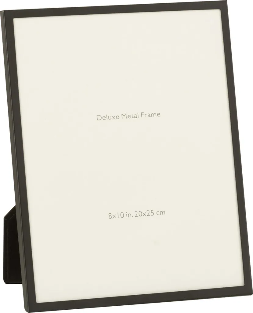Cadre photo J-Line Bord fin 20X25 cm en Métal Noir pour votre décoration