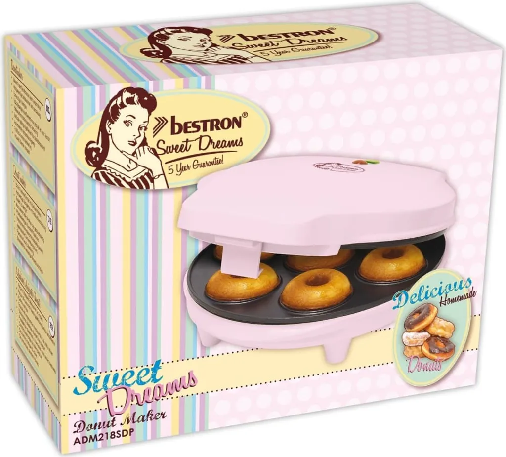 Bestron ADM218SDP Donut Maker Rosa 700W - Recensione e Specifiche - 6