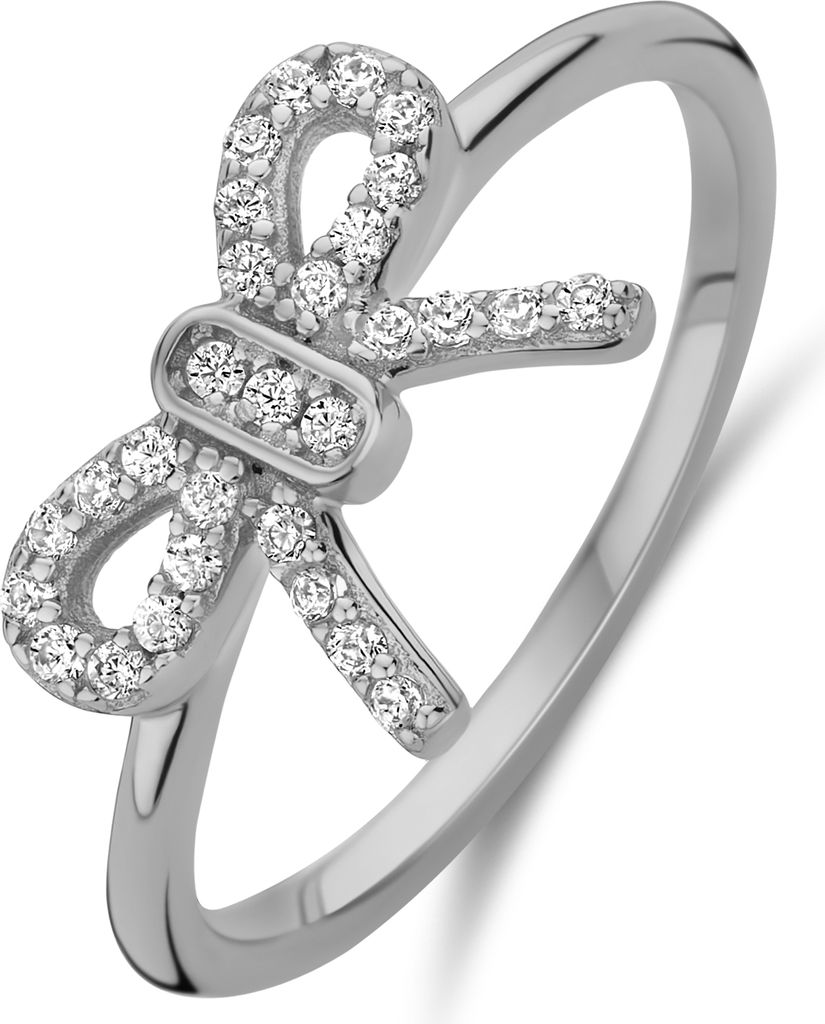 New Bling - 9NB-1552-52 - zilveren ring met strik - 925 sterling silver - rhodium plated