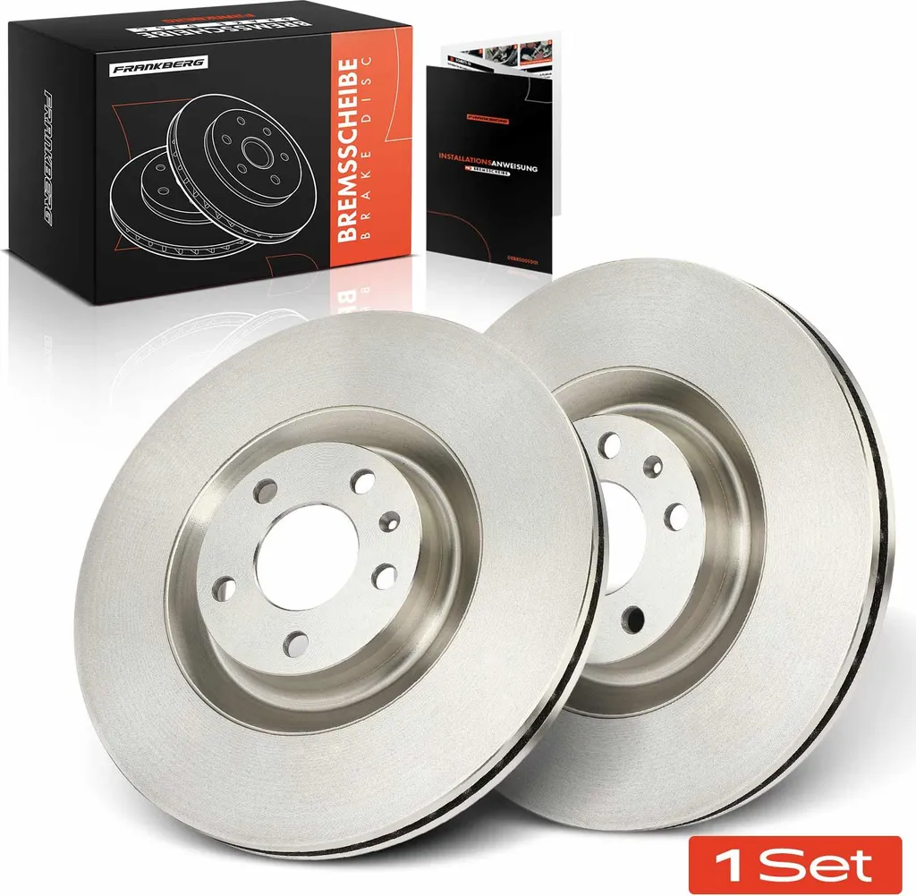 Paire de disques de frein ventilés avant pour Audi A4 2000-2009