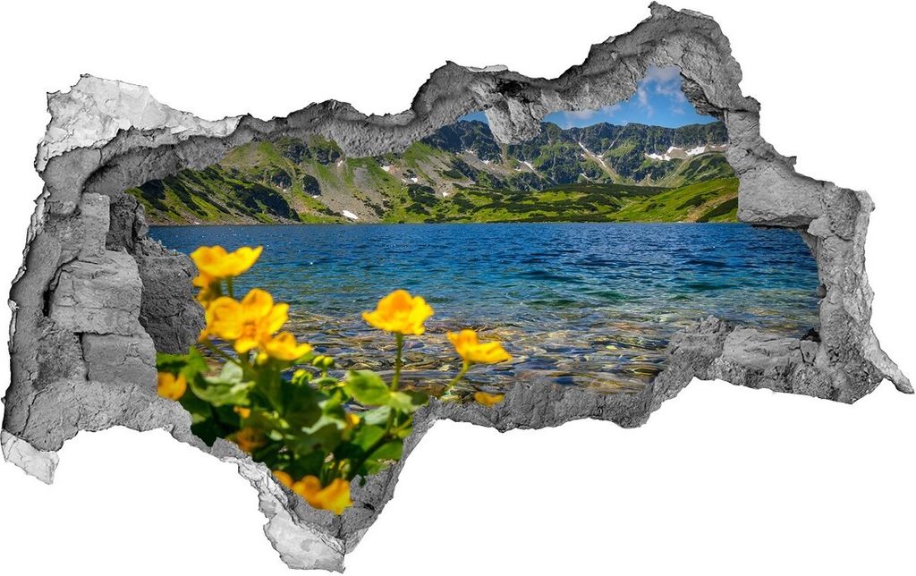 Selbstklebender Loch-3D-Aufkleber 95x73 cm See in den Produktbild 