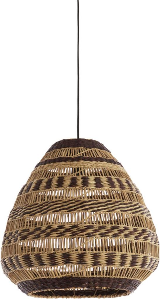 Light & Living - hängeleuchte - Soluna - natürlich - pflanzliche materialien - Ø 47cm - E27 - 2996184
