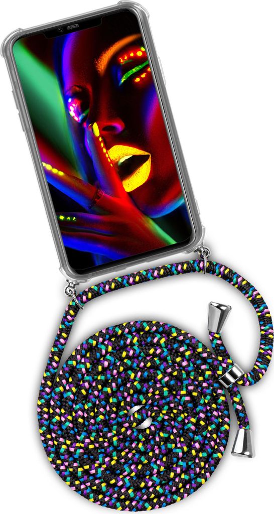 TWIST-Case + TWIST-Cord für Huawei Mate 20 Pro, Farbe:Night Fever (Silber)