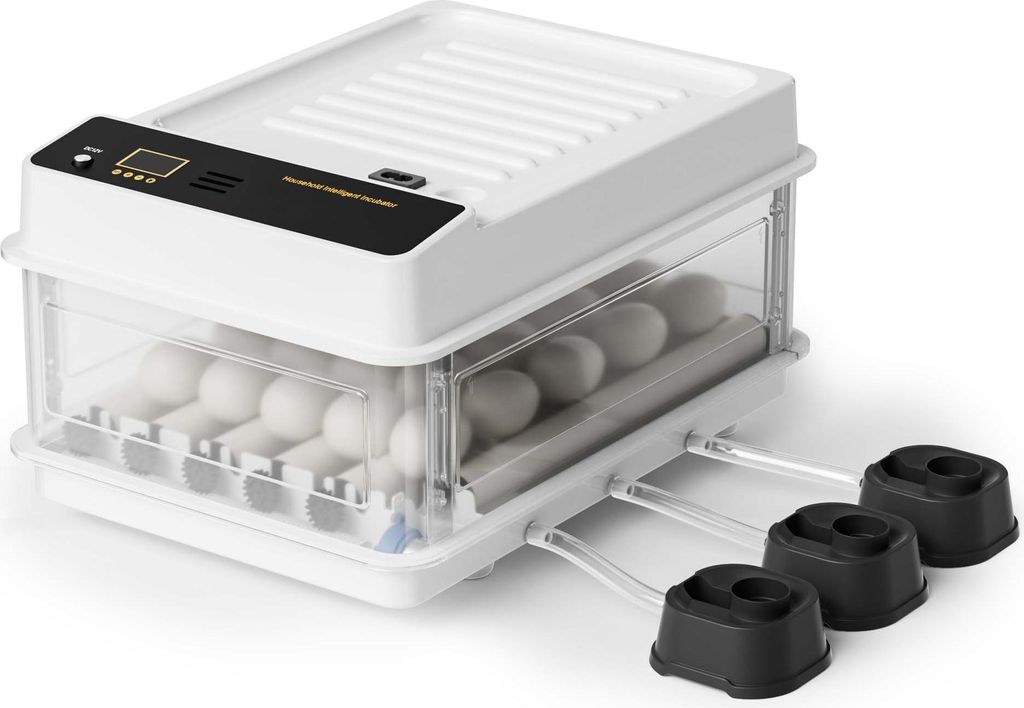 Fudajo Vollautomatischer Flächenbrüter für 36 Eier, Inkubator 45 W mit Wendesystem, Brutautomat mit Temperatursteuerung und Feuchtigskeitsreguli...