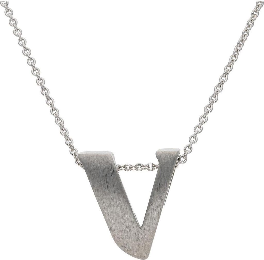JuwelmaLux Anhänger 925/000 Sterling Silber Buchstabe "V" JL30-02-2443