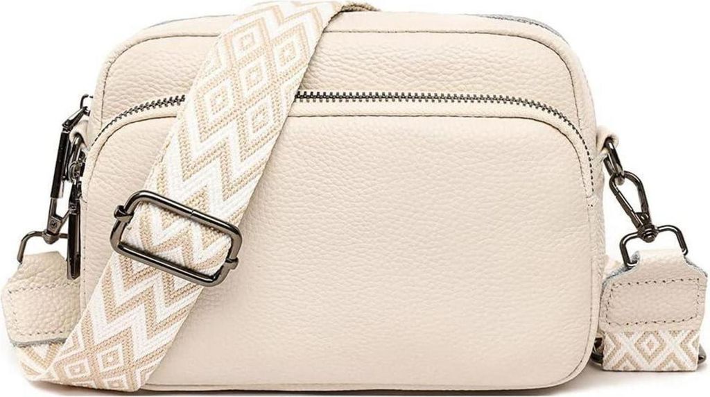 Damen Handy Umhängetasche Echtes Leder Crossbody Bag Produktbild 