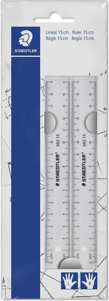 Règle de 15 cm Staedtler 562 Lot de 20 Pièces pour Bureau et Scolaire