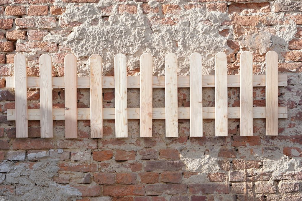 Zaunfelder 200x90cm Sibirische Lärche Muster gerade Produktbild 