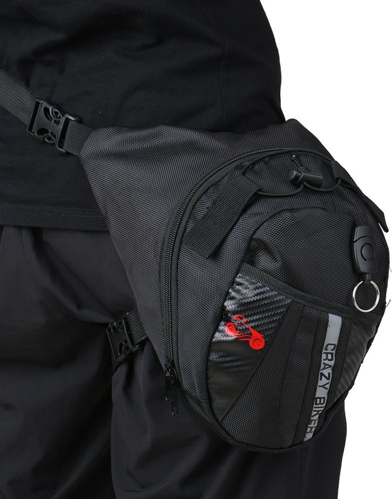 Tragbare wasserdichte Motorradfahren Gürteltasche Outdoor Beinbeutel Elastischer Gürtel Motorrad-Gürteltasche