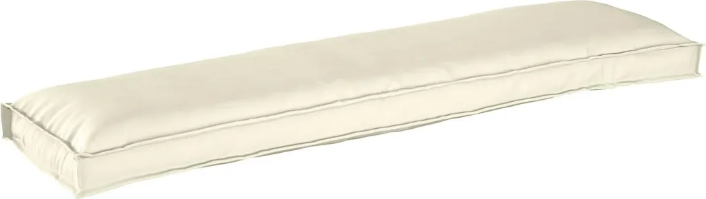 Coussins pour Canapé Palette Crème 150x40 cm - Lot de 2 Matelas Extérieur