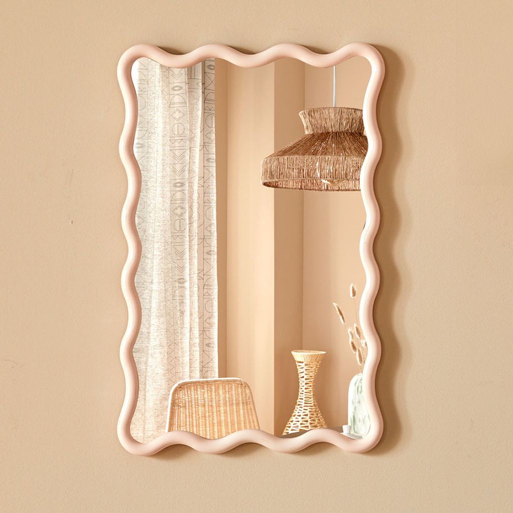 Eazy Living Wandspiegel 39,5 x 60 cm Aaron Beige Produktbild 