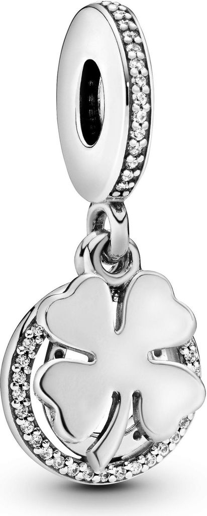 Pandora 792089CZ Charm-Anhänger Kleeblatt Sterling Silber Produktbild 