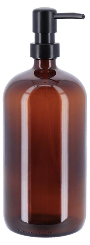 Distributeur de savon en verre PURE verre brun, 1000ml Image du produit 