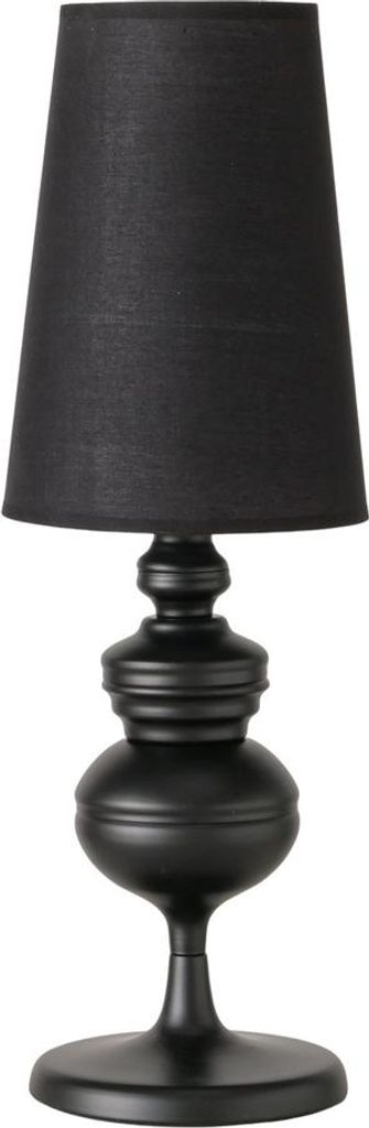 Tischlampe GEORGIA schwarz moderne schmale Tischleuchte H53cm E27