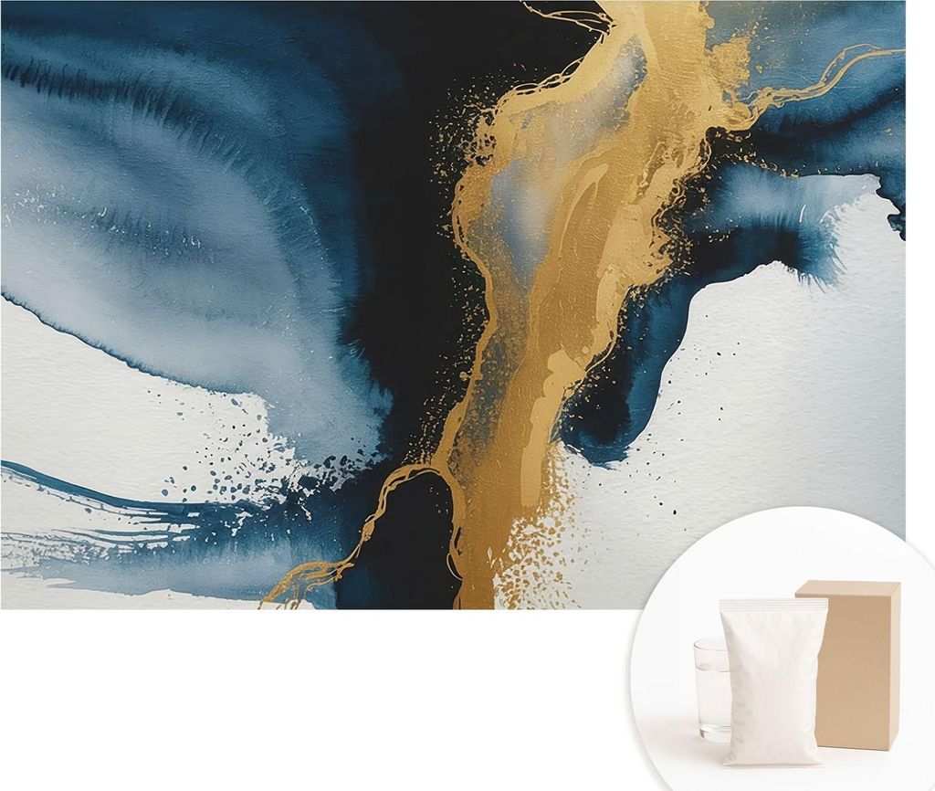 Fototapete - Wandbilder für Wohnzimmer - 104x70 cm - Dekorative Wandfolie - Modernes Design für Wanddekoration - Tapeten für Innenräume - Farbe...