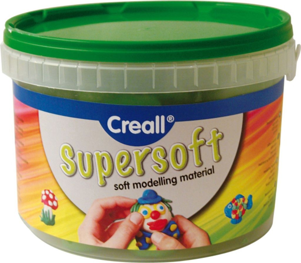 Creall Supersoft-Modelliermasse, grün, 1750 g