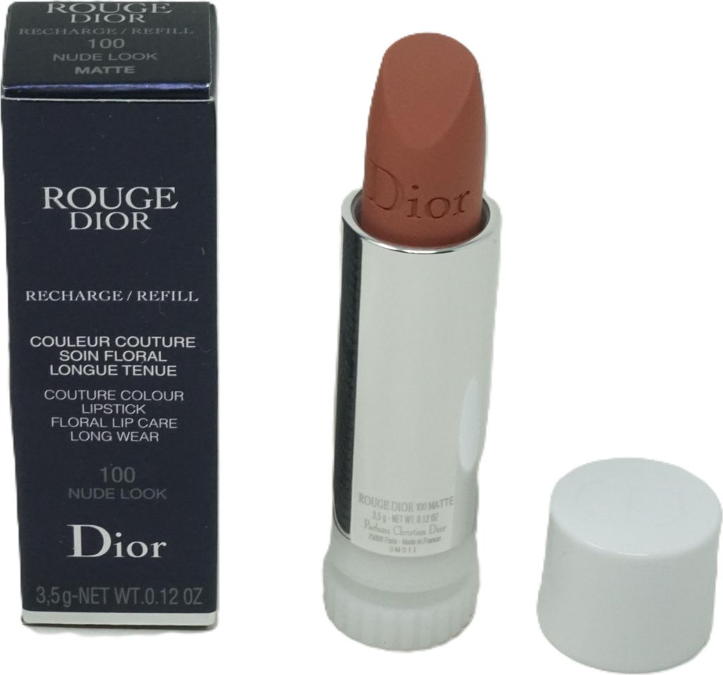 Dior Rouge Floral Lip Lippenstift Care Refill 100 Nude Look Matte 3,5g
