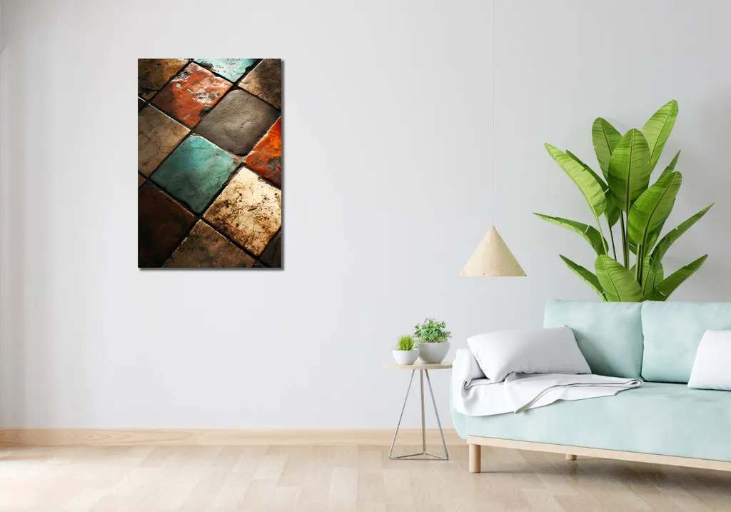 Quadro Ceramica 60x90 Decorativo | Composizione da Parete Alta Qualità - 2