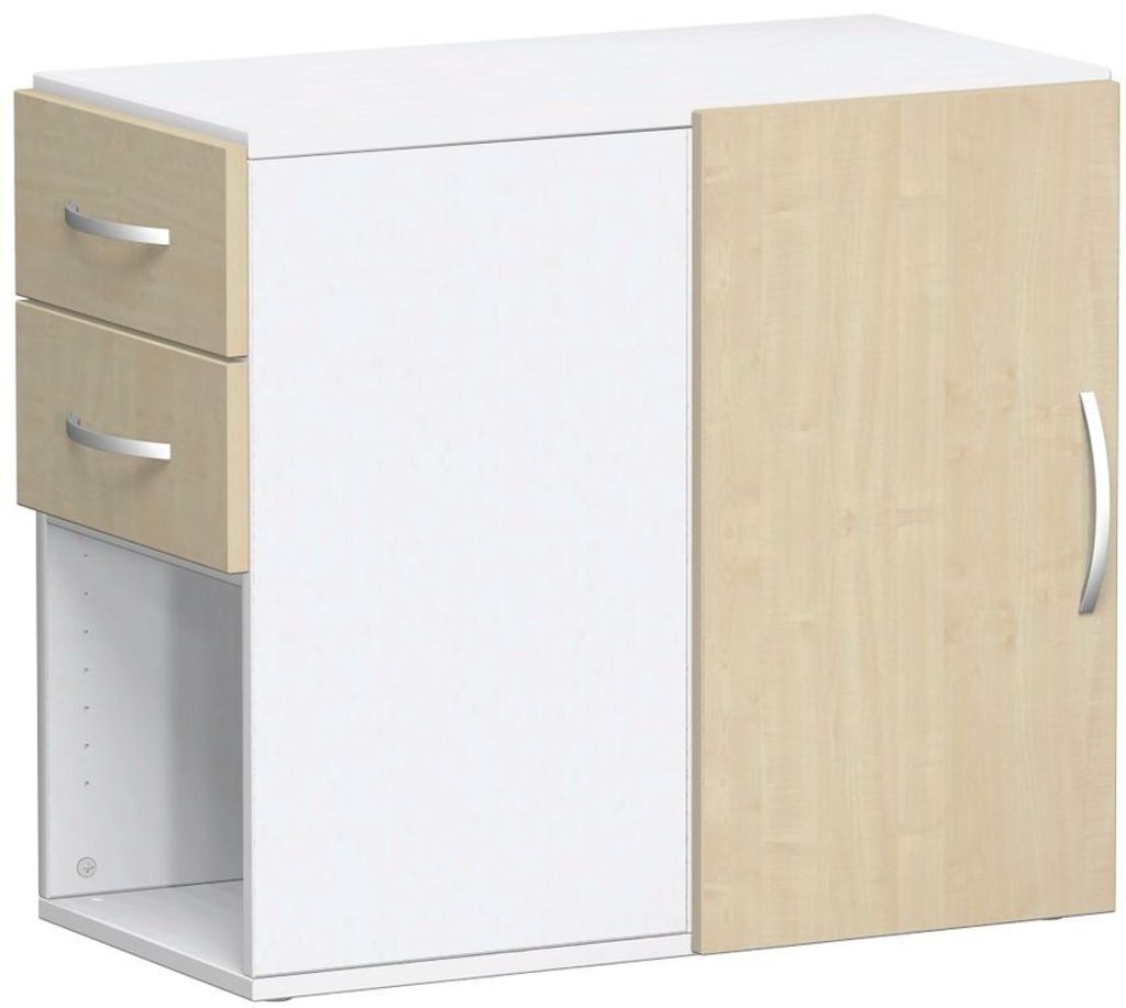 Geramöbel Anstell-Schrank mit Schubkästen, Drehtür mit Türdämpfer links oder rechts verwendbar, mit Stellfüßen, nicht abschließbar, 420x820...