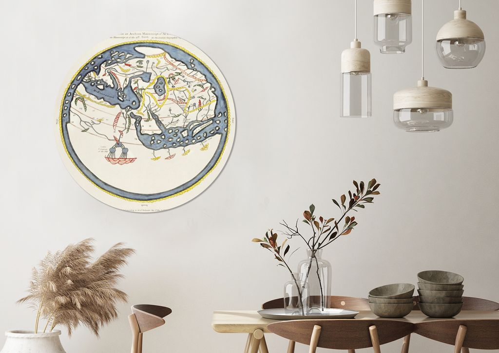 MuchoWow - Wand-Kreis - Wohnzimmer - Bild - Runde - Wanddeko - Dibond - Kunstdrucke