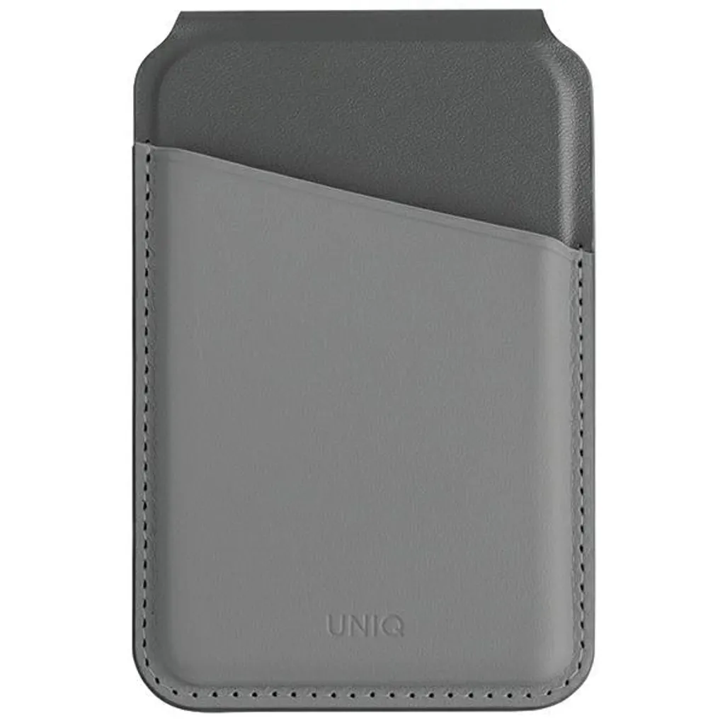 Portafoglio Magnetico Uniq Lyden DS RFID con Stand iPhone Grigio