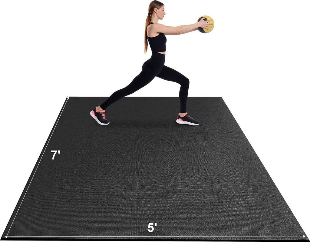 Trainingsmatte Rutschfeste Yogamatte Fitnessstudio Pilates-Trainingsmatte (7 x 5 ft)
