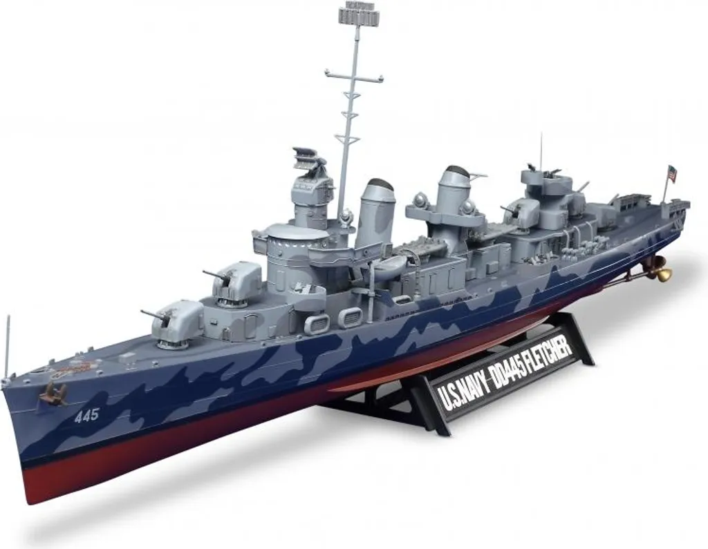 Maquette de Bateau Militaire Destroyer Fletcher US DD445 Tamiya 1:350