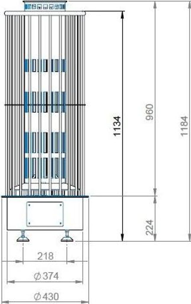 FinTec BJÖRN 15 kW Premium Elektro-Saunaofen finnischer Stand-Saunaofen aus Edelstahl