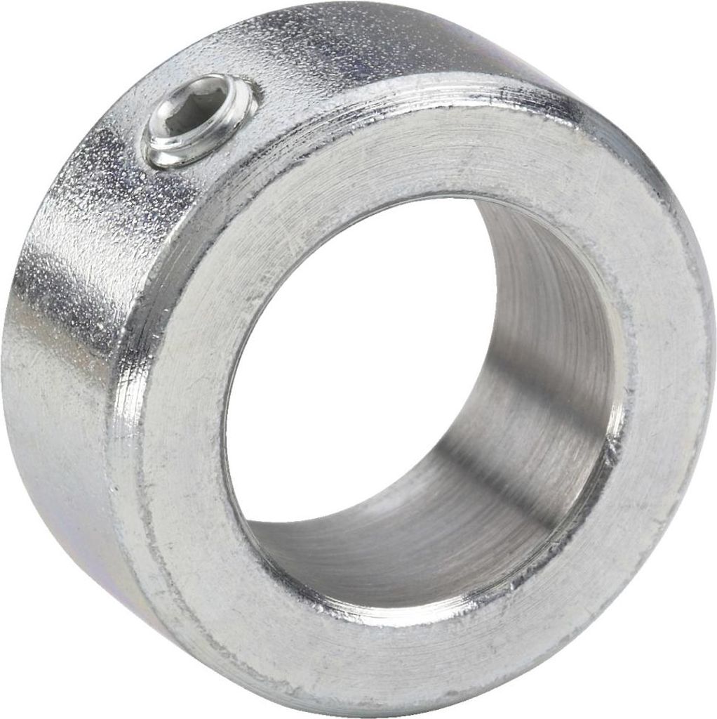 2er Set Stellring 12,2 mm DIN 705 Form A verzinkt, für Welle Achse mit Madenschraube