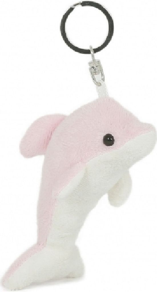Schlüsselanhänger Delfin, rosa,  Tiere Schlüsselring Produktbild 