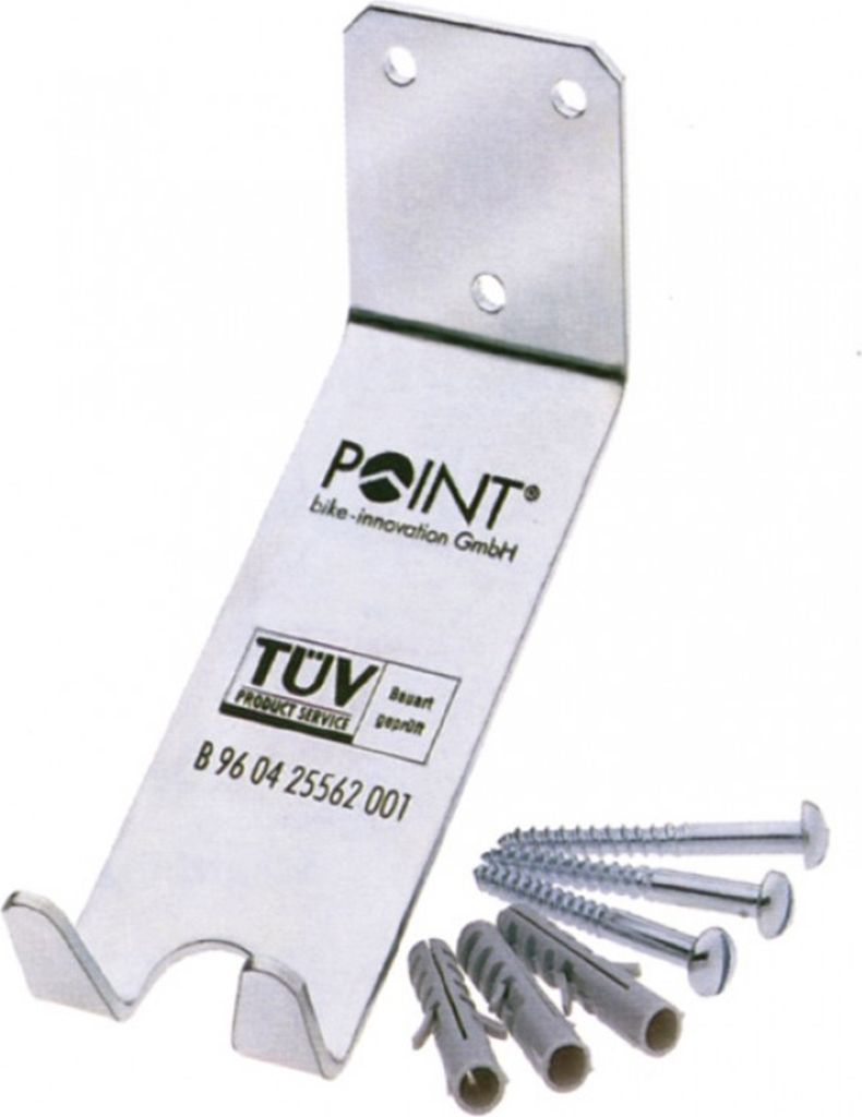 Wandhalter zum Einhängen am Pedal mit Befestigungsmaterial, Produktbild 