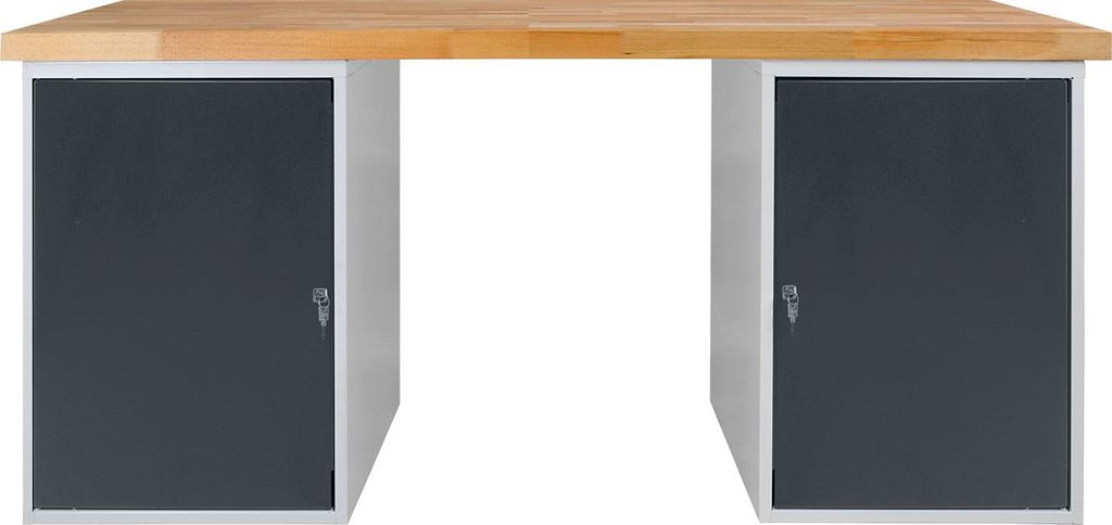 ADB Werkbank lichtgrau, anthrazitgrau 150,0 x 75,0 x 85,0 cm
