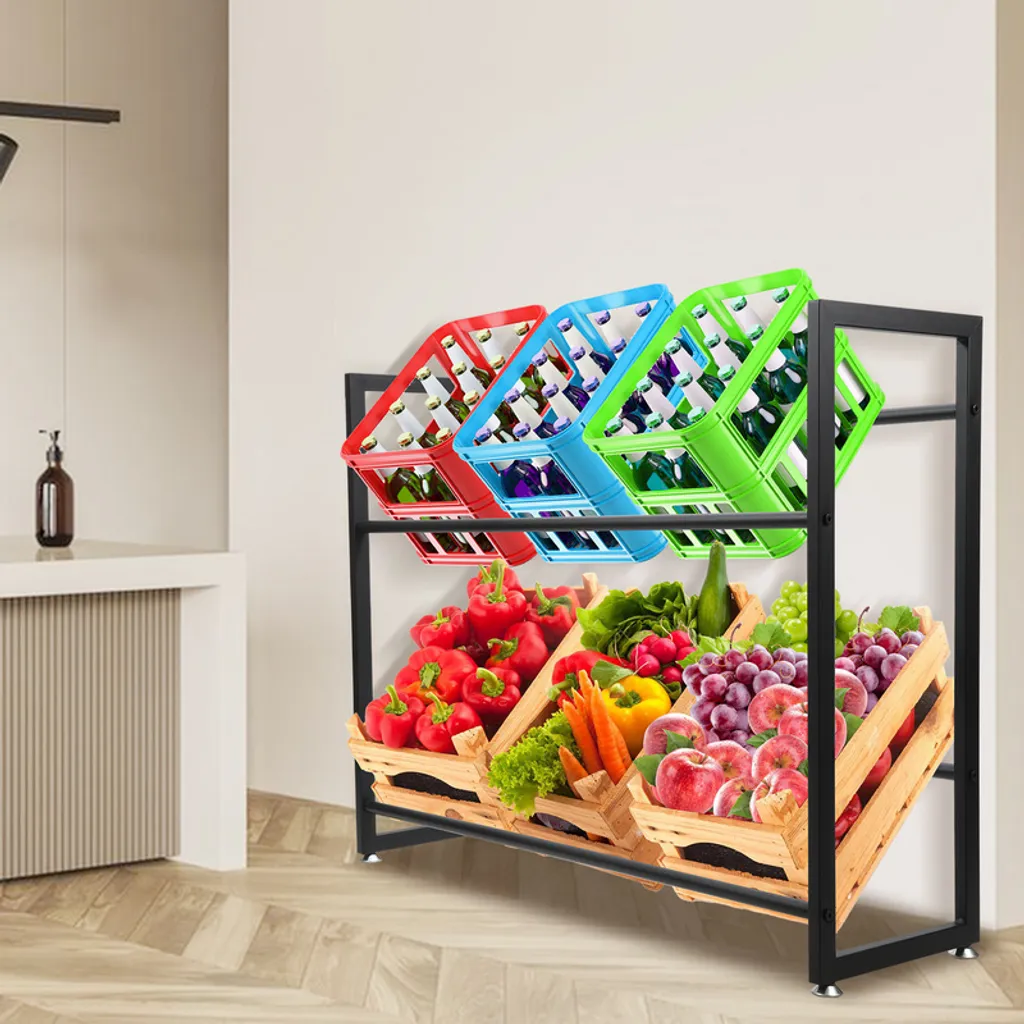 Yakimz Portacasse per bevande Portacasse per birra Portacasse per bevande per 6 casse Nero 105x32x85cm - 7