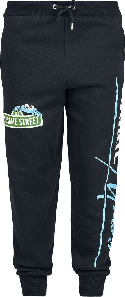 Sesame Street Trainingshose Herren Cookie Monster schwarz M