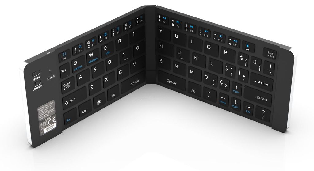 INCA Tastatur IBK-579BT Mini-Größe, faltbar, Akku, SI&SW retail