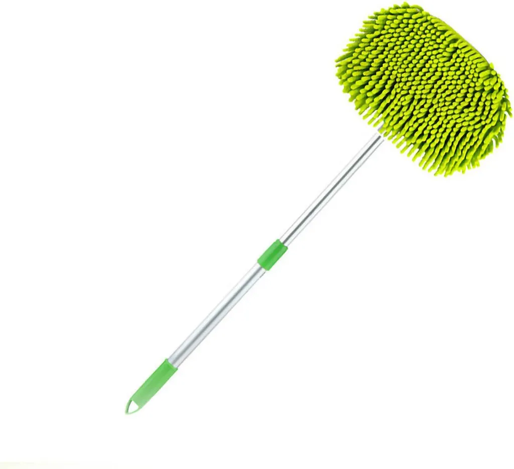 Gant en chenille et brosse non abrasive pour lavage voiture et vitres