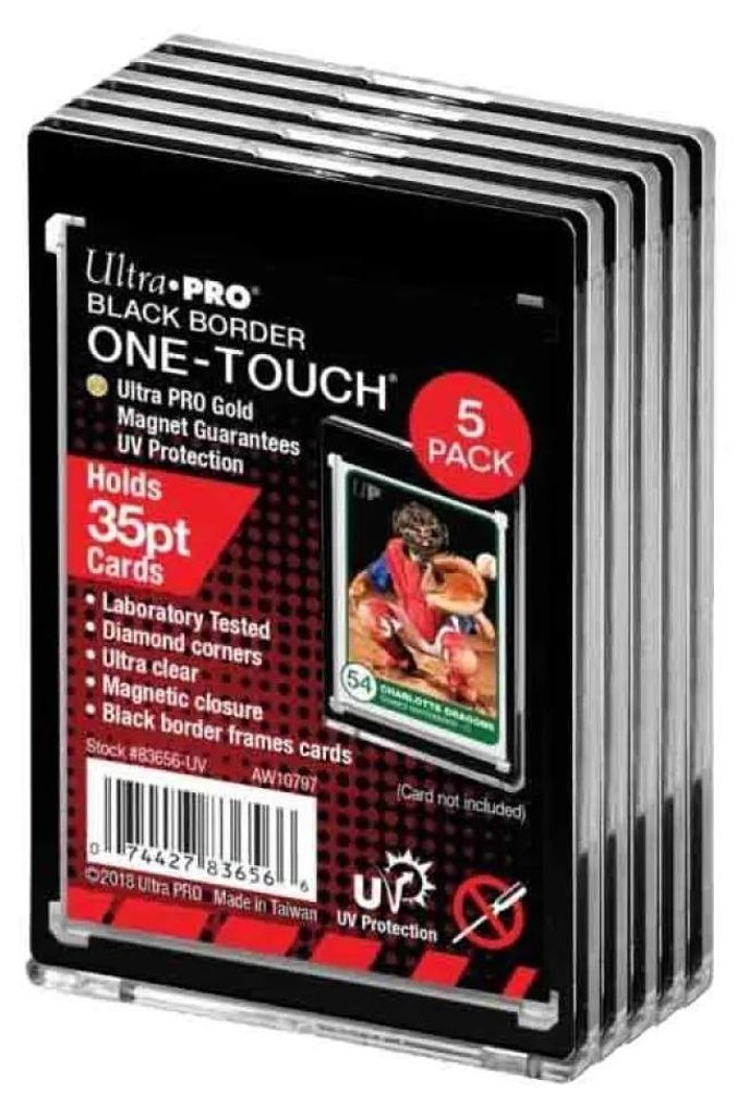 UP Portacarte One-Touch nero (35 pt.) (confezione da 5) Immagine del prodotto 