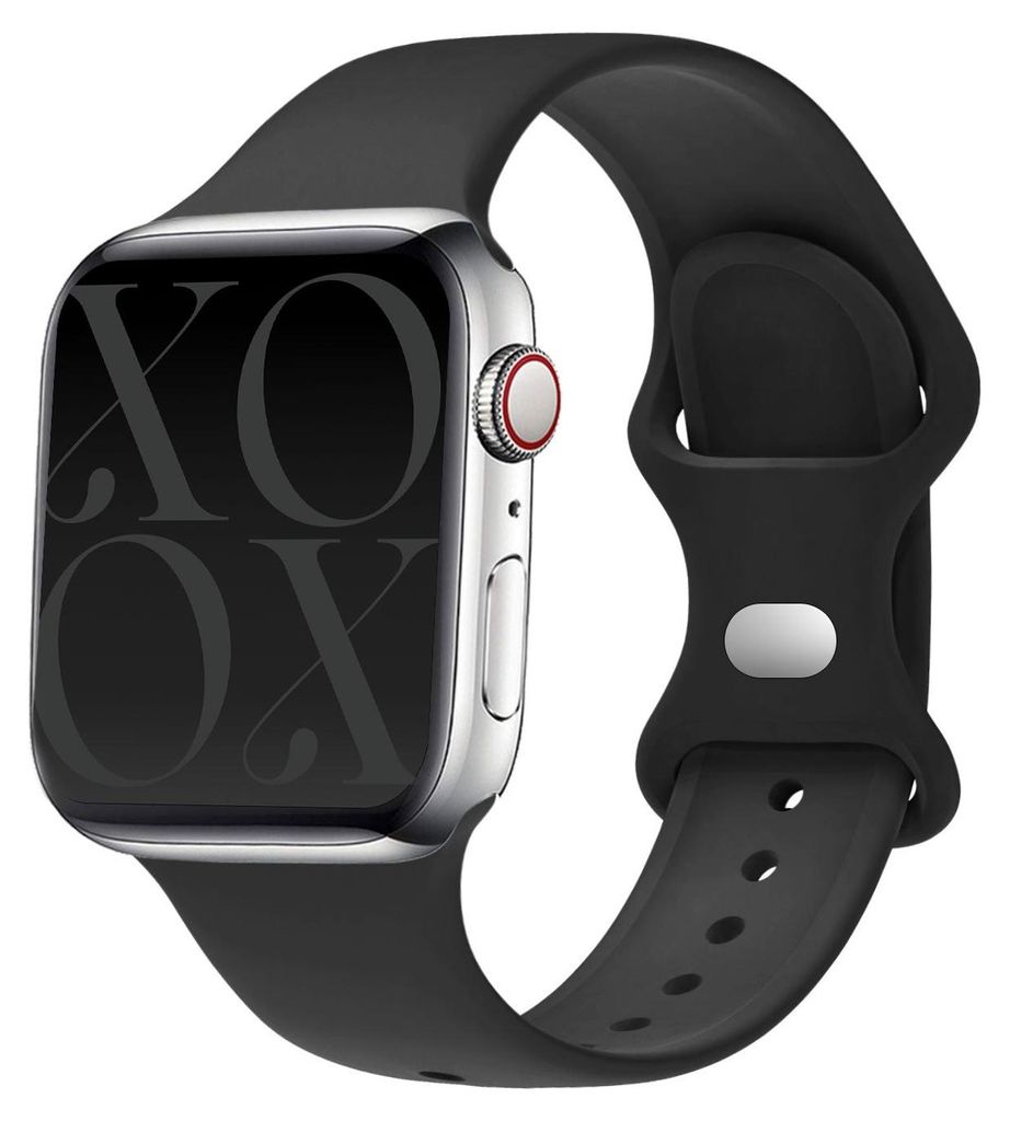 Apple Watch Silikonarmband (Schwarz) Produktbild 