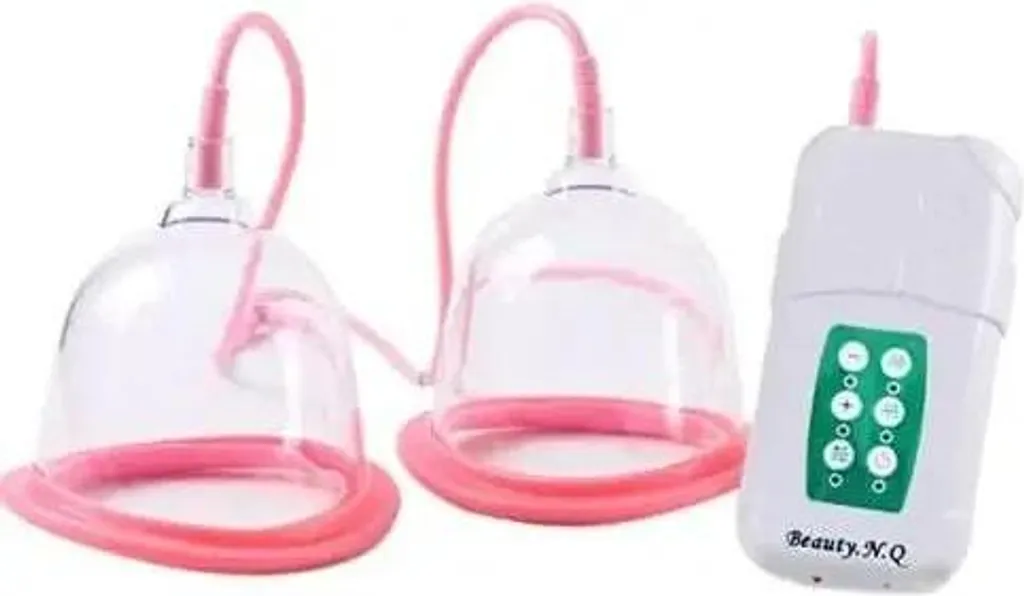 Pompe à vide électrique pour massage mammaire ventouses silicone rose UE