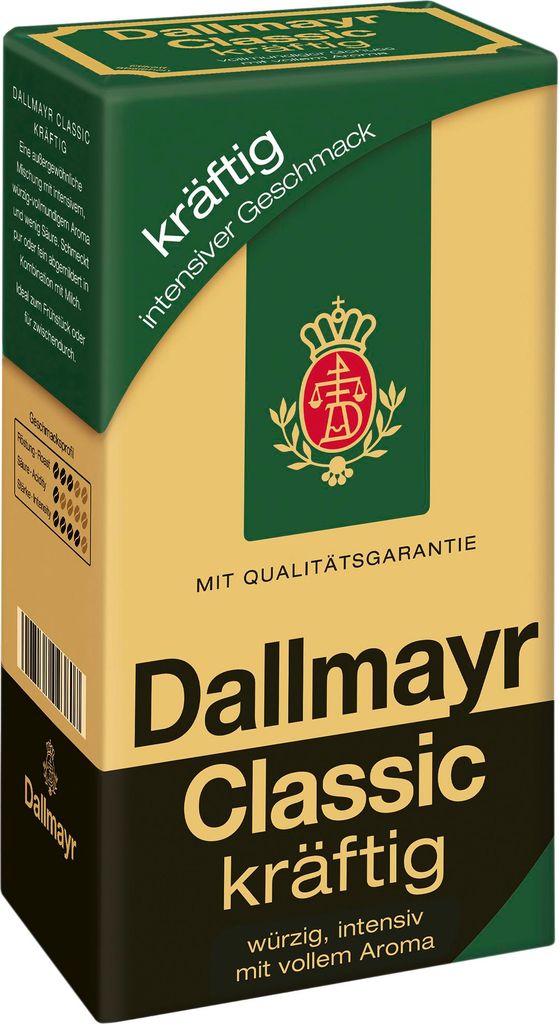 Dallmayr Classic kräftig 500g, 500 g, Średnie palona, Zdjęcie produktu 