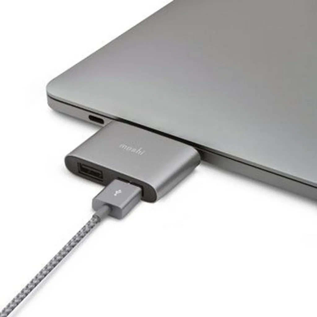 Double Adaptateur USB pour MacBook et iPad Pro Moshi USB-C vers A