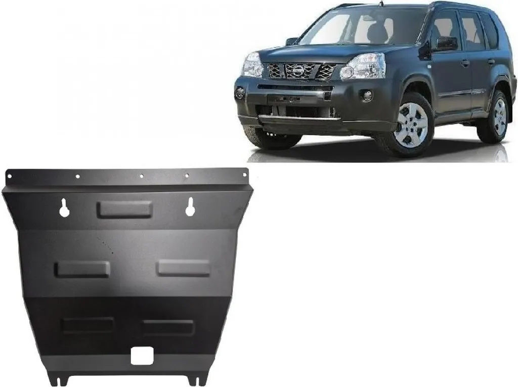 Blindage moteur acier 2mm pour Renault Koleos Modèle 2 anti-chocs Noir