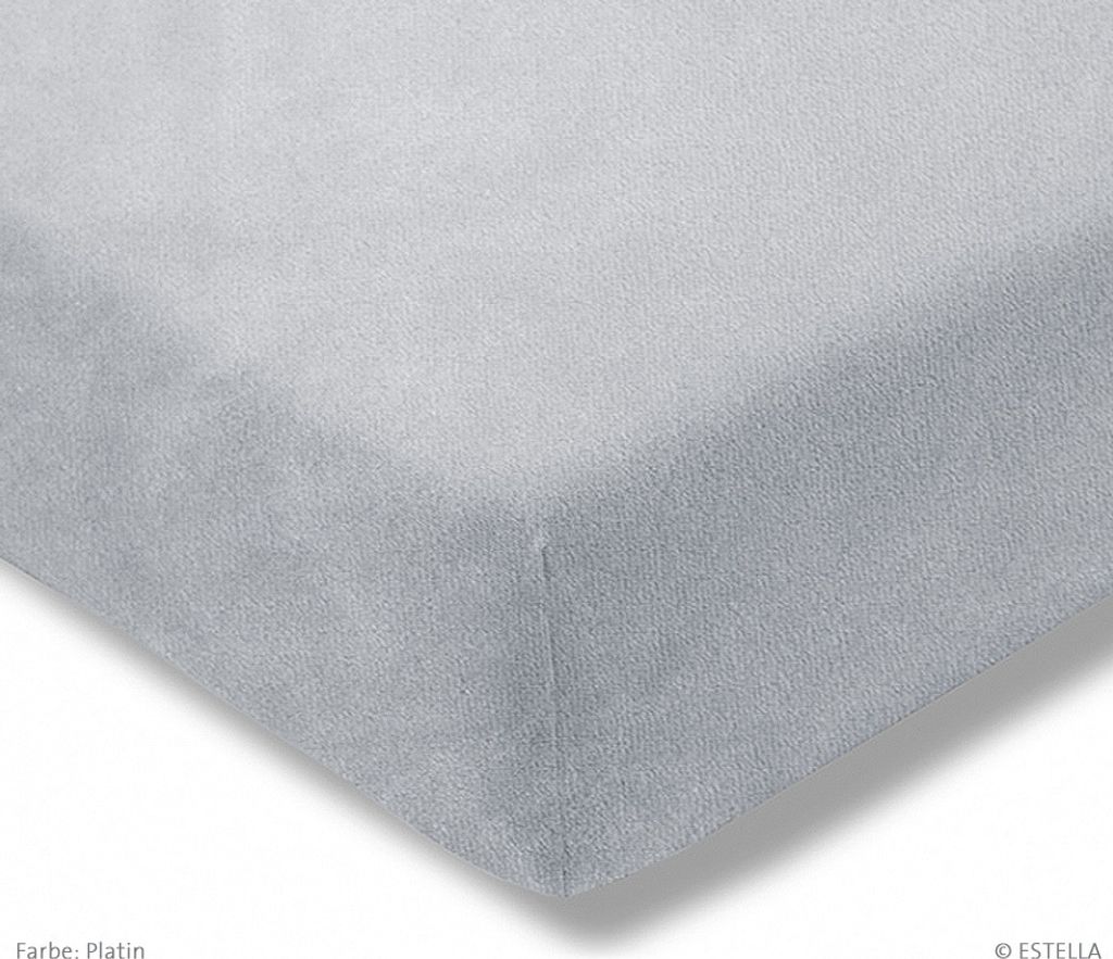 ESTELLA Spannbetttuch SAMT-VELOURS 200 x 200 cm, Purpur 200 x 200 cm