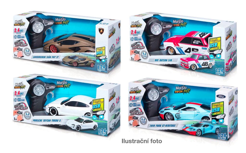 Maisto RC-Modell Sportwagen 20 cm 2,4 GHz 8,6 km/h 20 Min. Fahrzeit USB Akku